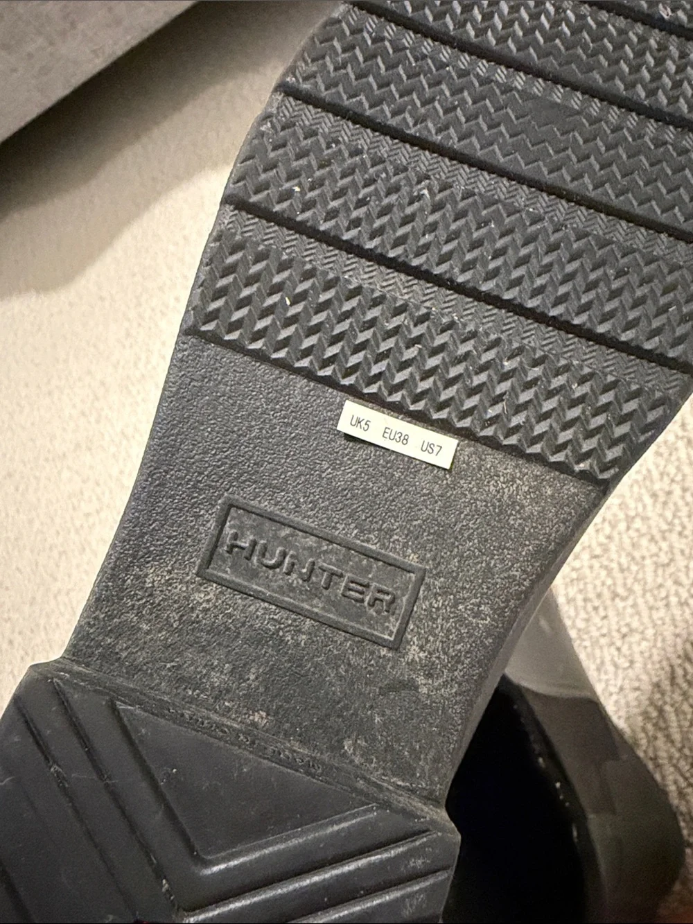 Hunter Black Short Rain Boot Chelsea Style